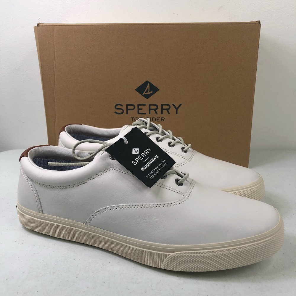 Sperry Striper Men's Plush Wave CVO Sneaker Men's Shoes in White
